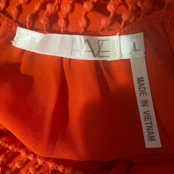 Have Vibrant Red Blouse with Embellished Neckline - Picture 4 of 4